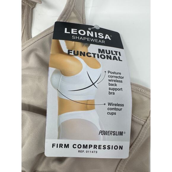 Brand New Leonisa Women's Size 38B Firm Compression Light Brown Bra - Picture 4 of 9